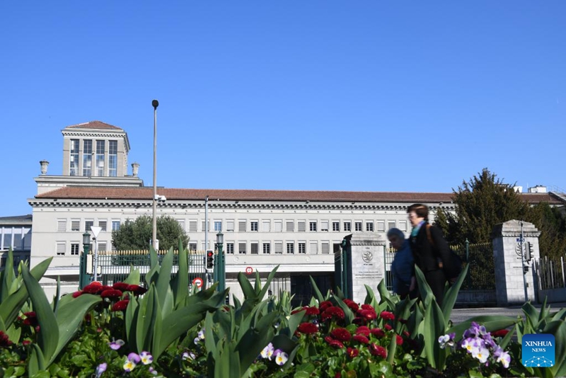 Makao Makuu ya Shirika la Biashara Duniani (WTO) yakionekana mjini Geneva, Uswisi, Machi 19, 2026. (Xinhua/Lian Yi)
