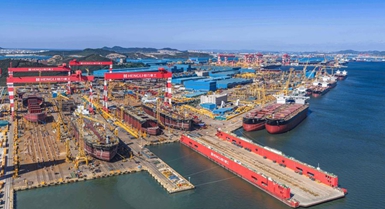 "Kiwanda cha Siku za Baadaye" cha kuunda meli Dalian, kaskazini mashari mwa China
